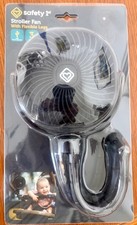 Safety 1st Rechargeable Stroller Fan, 360 Rotation, Black