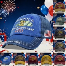 250th Anniversary Hat Baseball Cap United States 3D Embroidery Craftsmanship