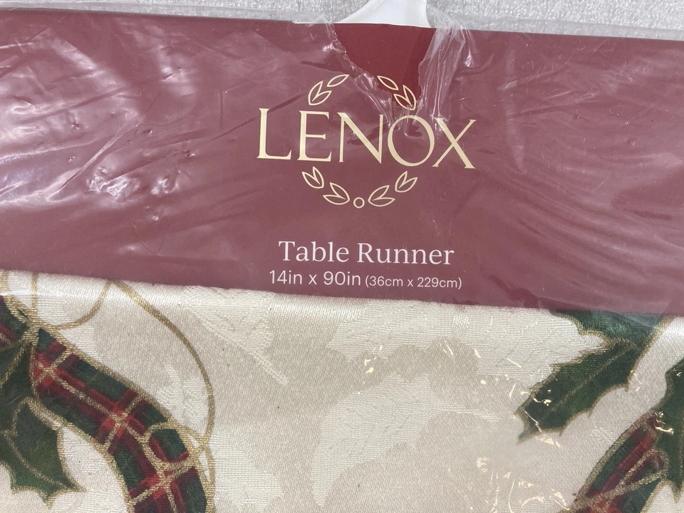 Lenox Corredor de Mesa Navidad 14" x 90"L NUEVO EN PAQUETE Foto 3 de 4