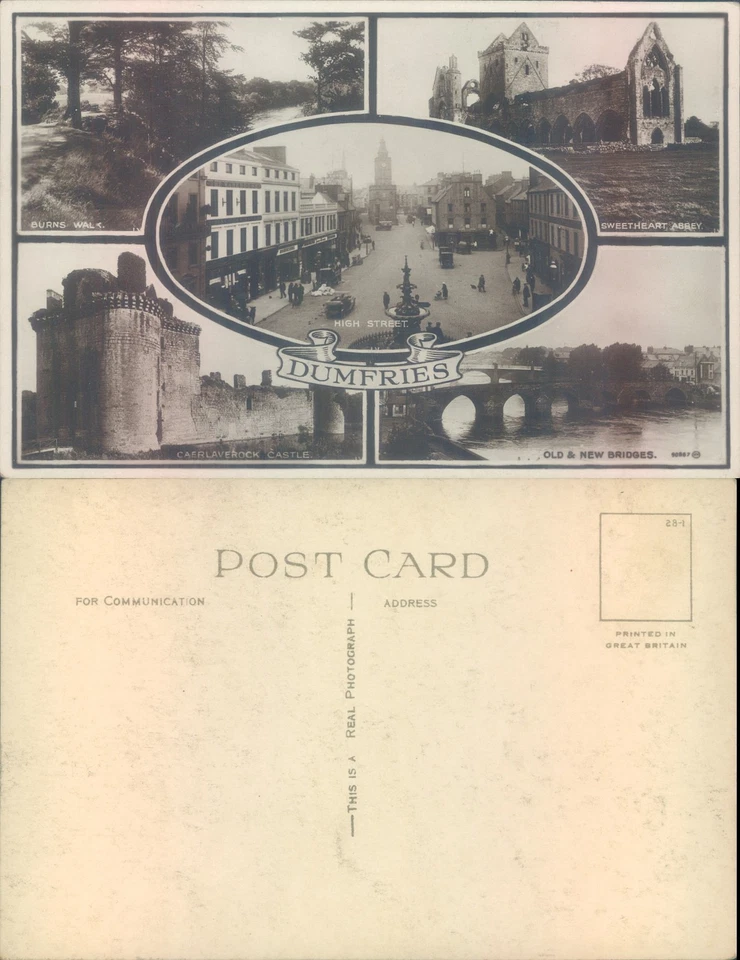 Views of Dumfries including High Street and Caerlaverock Castle Dumfriesshire - Image 1 of 1