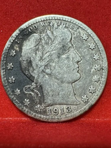 1913-D Barber Quarter — photo from the most recent tracked eBay sale