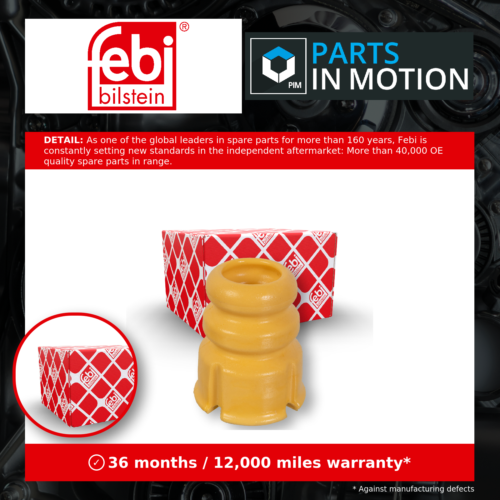 Front left and right FEBI BILSTEIN 179882 Rubber Buffer, suspension for HYUNDAI, - Image 6