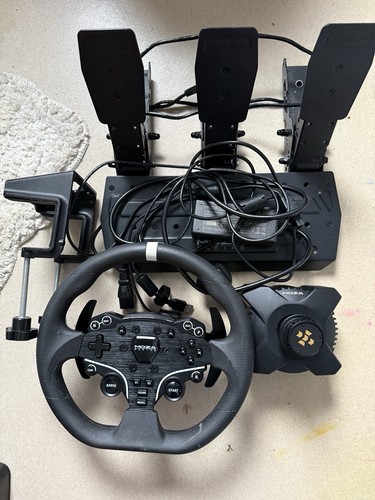 MOZA R3 Racing Wheel and Pedals Bundle Direct Drive, Xbox Compatible