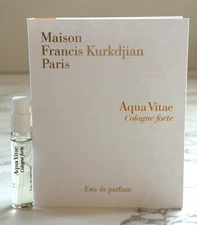 Maison Francis Kurkdjian Aqua Vitae Cologne Forte EDP Sample Spray .06oz, 2ml