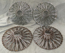 Vintage Wire Spoke Wheel Basket - 2 Double Pair - 2 Sizes - Lot Of 8 Pieces Vintage Wire Spoke Wheel Basket - 2 Double Pair - 2 Sizes - Lot Of 8 Pieces