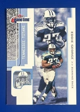 2001 Fleer Game Time Football Eddie George Tennessee Titans #29