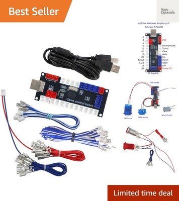 Plug and Play USB Encoder Joystick with LED Support - Perfect for MAME Arcade