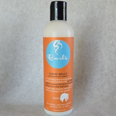 Curls Crème Brule Whipped Curl Cream Curl Enhancing Anti-Frizz 8 oz