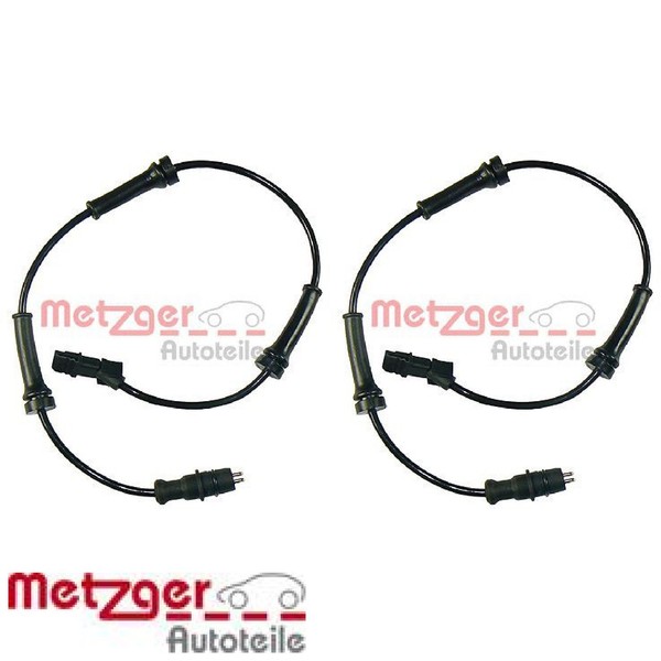 2X Sensor FüR Raddrehzahl Metzger 0900313 2 Sensor Raddrehzahl-image