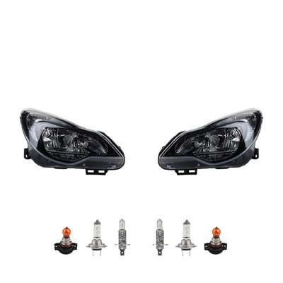 Scheinwerfer + Blinkersockel passend für Opel Corsa Satz D 11- Links Rechts TFL
