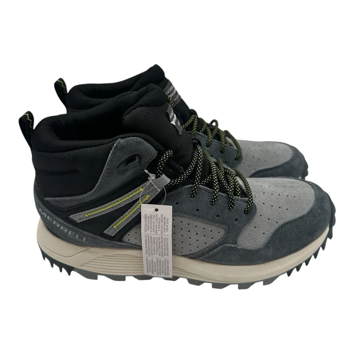 Merrell Wildwood Hiking Boots‎ Mens Sz 8.5 Granite Grey Waterproof Suede J068029 Amazon.com | Merrell Men main image 4