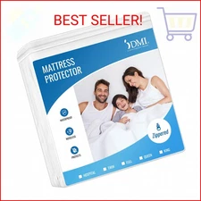 DMI Waterproof Mattress Protector and Mattress Cover, Encased Zippered Fit, Full