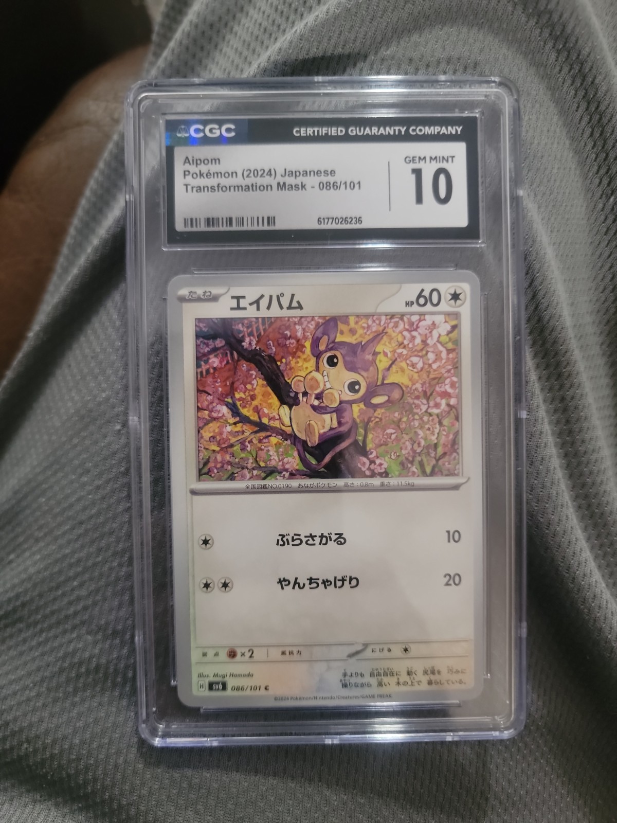 AIPOM # 86/101 CGC Gem Mint 10 Japanese Pokemon Card 