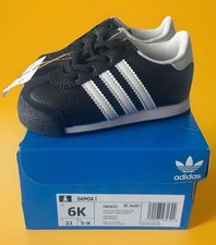ADIDAS Originals Samoa I FW3672 Black, White Sneaker Shoes Size 6 Kids New