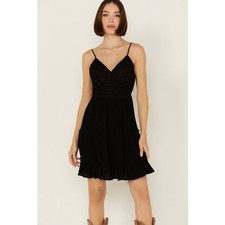 Shyanne Womens Lace Bustier Mini Dress Sz XS