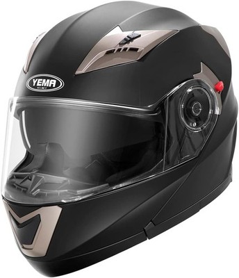 YEMA Motorradhelm Klapphelm Integralhelm Fullface Helm YM-925 Rollerhelm Gr. L