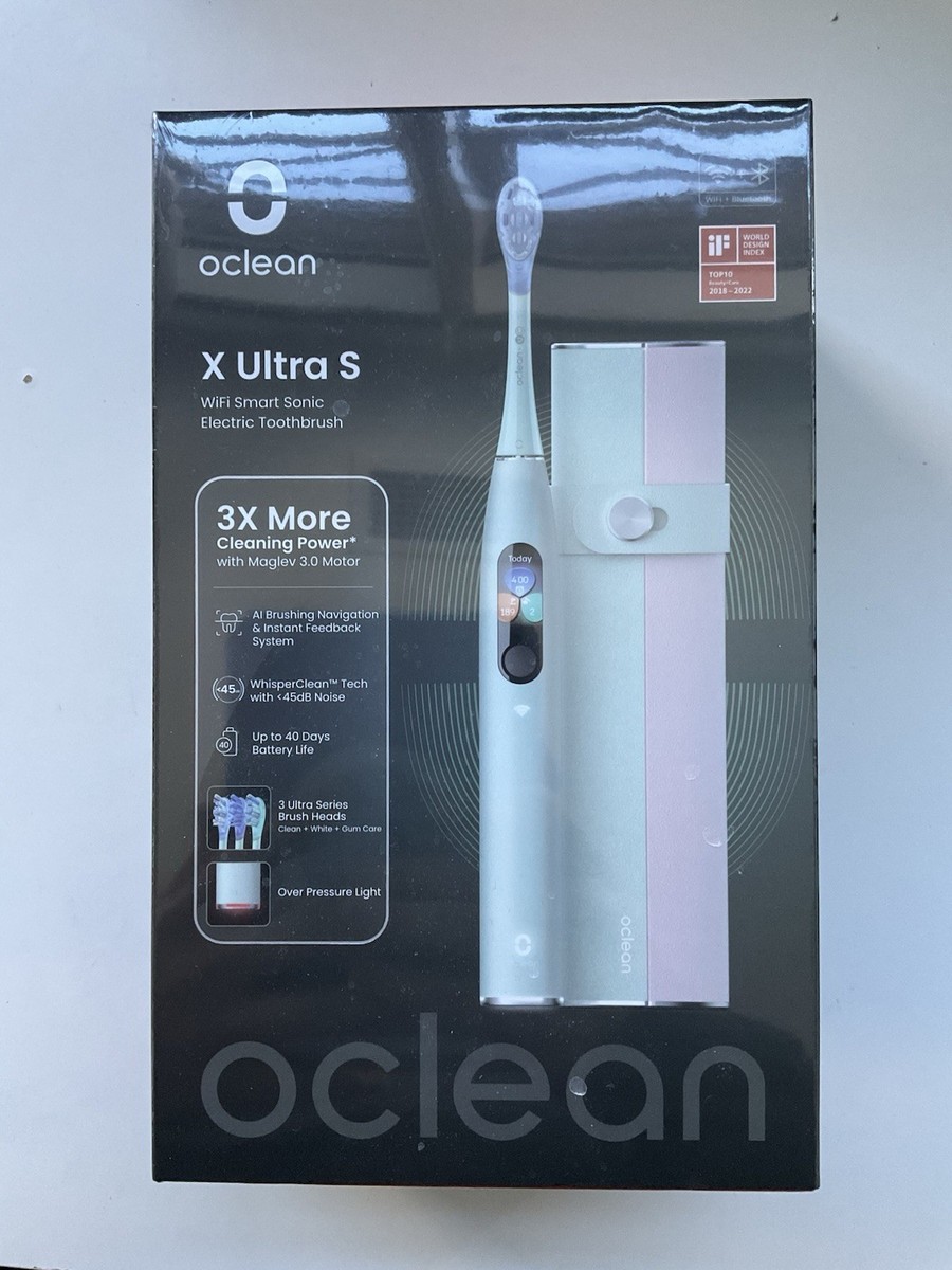 Oclean X Ultra S Set Toothbrush with Travel Case Charger Green | eBay