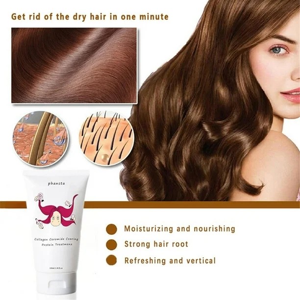 Phansta Hair Collagen Mask Ceromide Protein Treatment Repair Conditioner 100ml