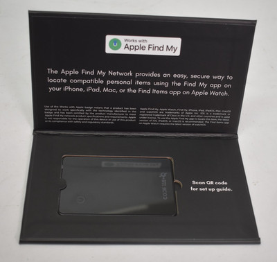 Code 118 Wallet Tracker Card Slim Wallet Black Card Insert for Apple