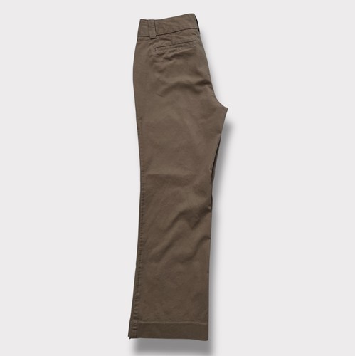 GAP Curvy Damen Nadelstreifen Khaki Hose Pants Größe 12 Regular/GapStretch - Bild 4 von 9
