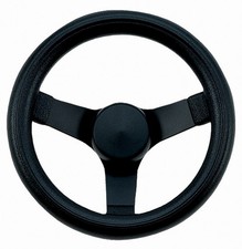 Empi Black 3 Spoke Steering Wheel 10-14 Inch Dia 2-12 Inch Dish - 79-4052