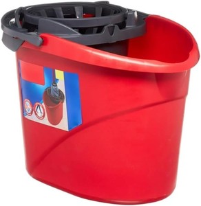 Mop Bucket with Wringer 2.5 Gallon, Compact Cleaning Bucket with Built-in