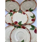 VTG Franciscan Apple Coffee Tea Saucer Bread Plate Set of (8) 6" W Hand Painted