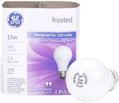 GE 15 - Watt light bulbs i·can·es·cnt Rough Service Bulbs 48 PACK!!!