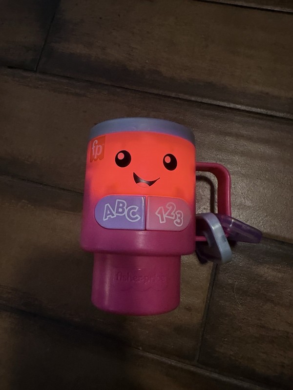 Fisher Price Laugh & Learn Wake Up & Learn Coffee Mug, Pink