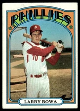 1972 Topps Card Baseball Larry Bowa Philadelphia Phillies #520 VG-EX