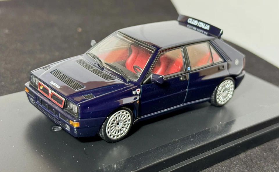 HPI-RACING 8063 LANCIA DELTA HF INTEGRALE EVO2 CLUB ITALIA 1992 Blu Scuro 1:43 - Immagine 2 di 4