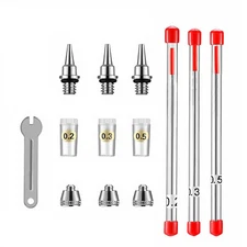 0.2/0.3/0.5mm Airbrush Nozzle Needle Set  for Airbrushes Spray Gun Replacement