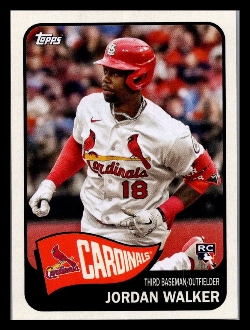2023 Topps Archives Jordan Walker 1965 Topps Design RC Rookie #154 Cardinals