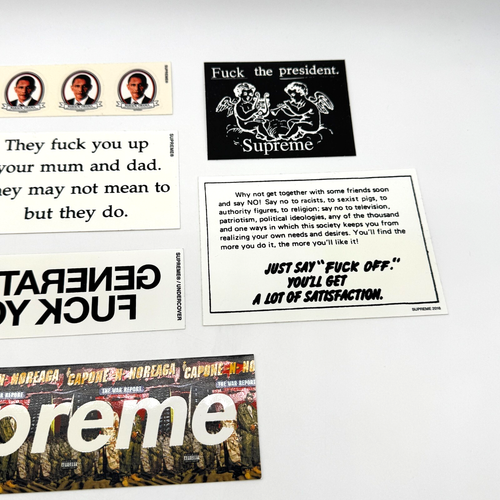 7x Supreme Bape Sticker Lot Box Logo Undercover - Fast Free Shipping - Picture 3 of 3