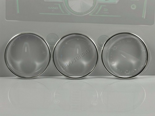 Fits Ford C-max 2010-2015 Aluminium Ringe Für Lüftungsregler / Heizungsregler - Picture 3 of 8