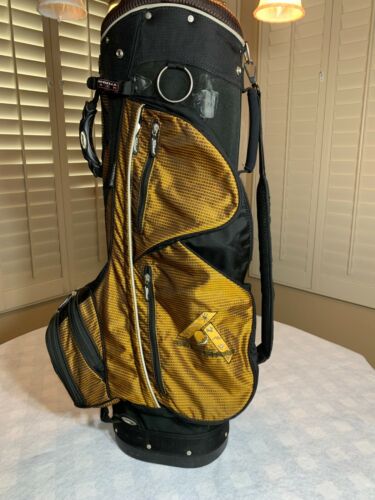 Bolso para Carro de Golf Titleist 8 Vías 8 Bolsillos - Dorado Negro - Bebidas y Portaplumas BONITO - Imagen 2 de 7