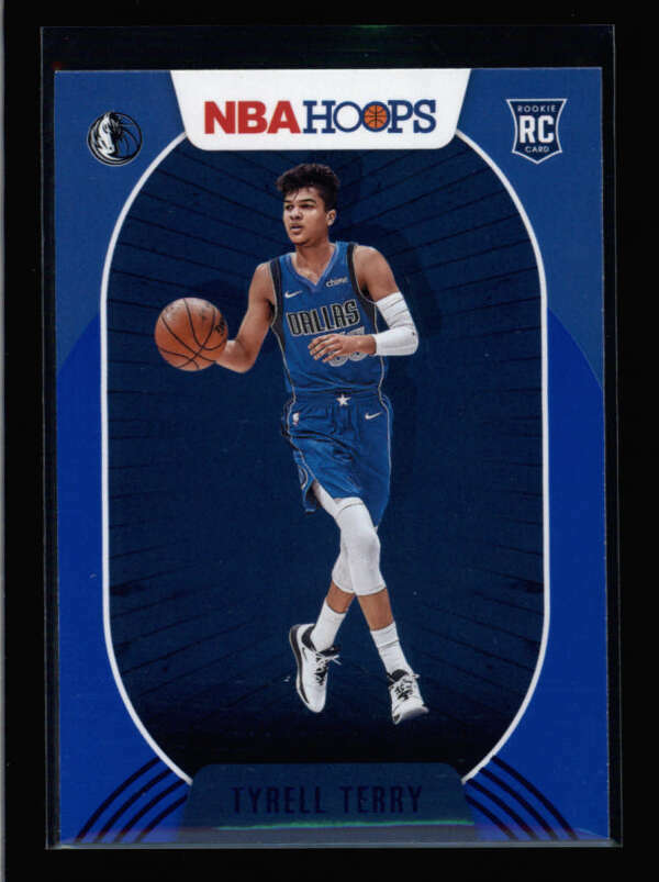 TYRELL TERRY 2020/21  PANINI HOOPS #218 ROOKIE BLUE PARALLEL BA5304