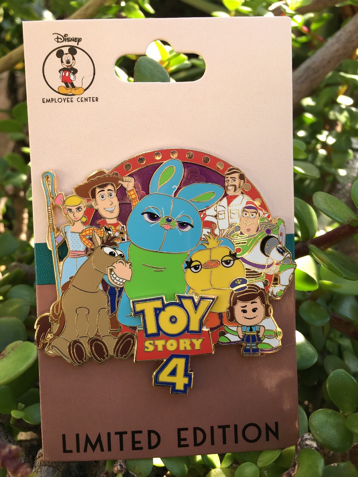 Disney Pins Toy Story 4 Buzz Woody Bullseye Bunny Cast Employee Center