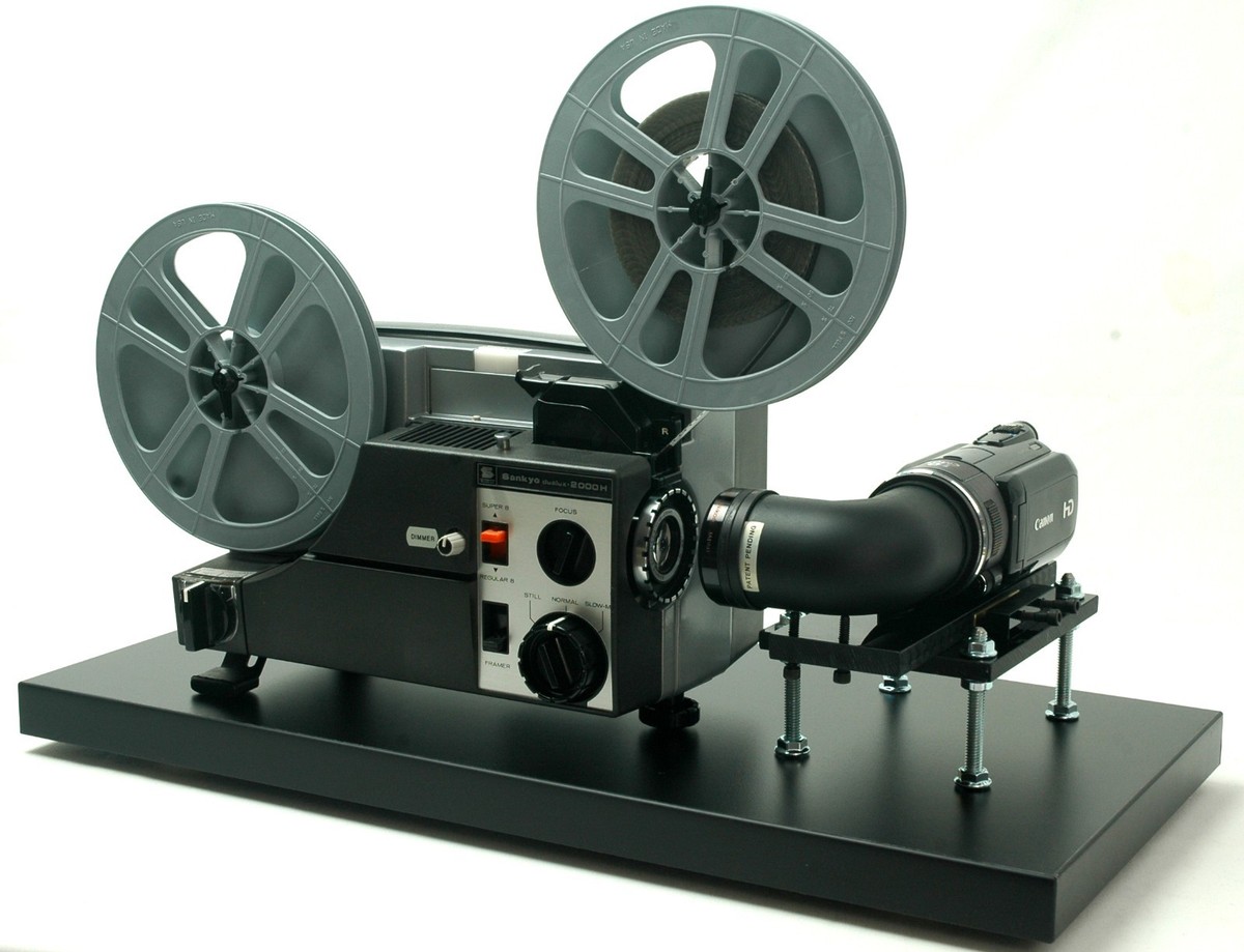 Video Transfer Movie Film Projector, Telecine , Dual 8, Reg.8 and Super 8  Silent