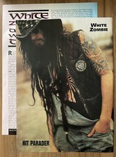 Vintage White Zombie Rob  Magazine Article and Pinup