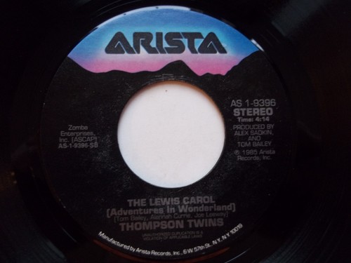 THOMPSON TWINS Lay Your Hands On Me; Lewis Carol 45 RPM Record  7" Single 1985 - Picture 6 of 6