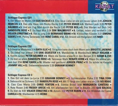 CD Various Artists - Schlagerexpress Folge 1 (3 CD-Box) - Bild 2 von 2