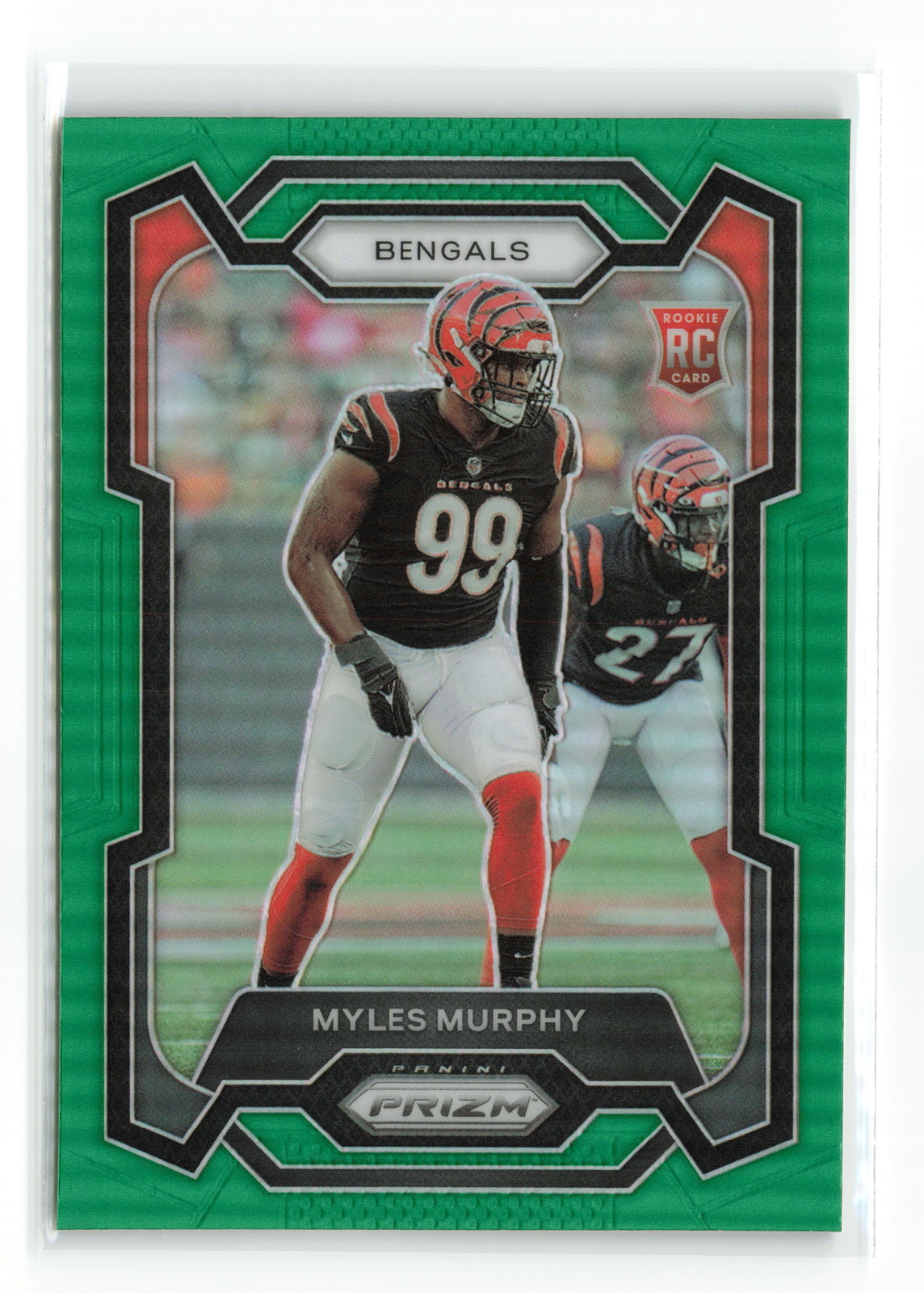 MYLES MURPHY #320 RC 2023 PANINI PRIZM BENGALS GREEN