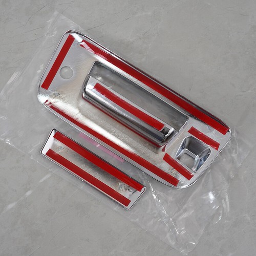 Espejo cromado para Chevy Silverado 07-14 + manija de 4 puertas + puerta trasera + cubierta de orificio de cámara - Imagen 13 de 13