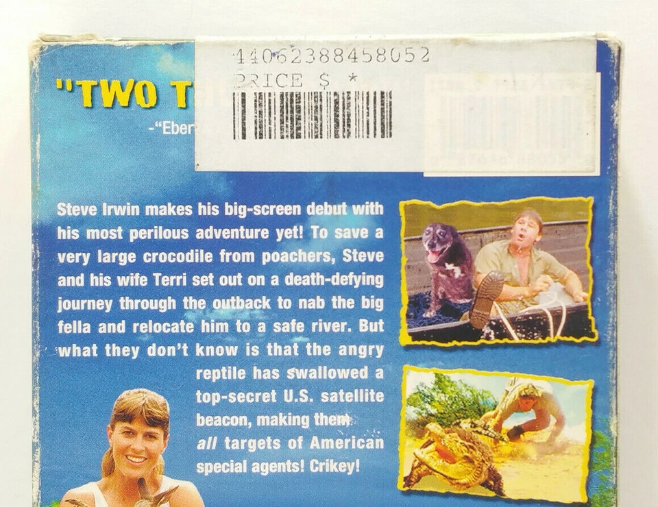The Crocodile Hunter: Collision Course (VHS, 2002) Steve Irwin TESTED Ex-Rental - Image 4 of 4