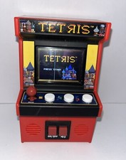 TETRIS Arcade Game Handheld Mini Red Cabinet Tested Works