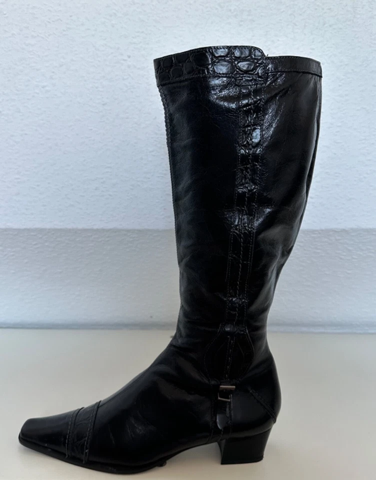  NEU!! LAMICA Stiefel Stiefelette Leder schwarz NP 150,00 Euro Gr. 39 - Bild 2 von 3
