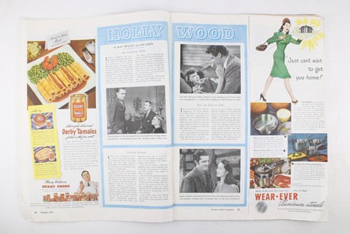 VTG SEP 1946 Womans Home Companion Hollywood Stories Pearl S Buck Fashion Ads - Picture 5 of 19