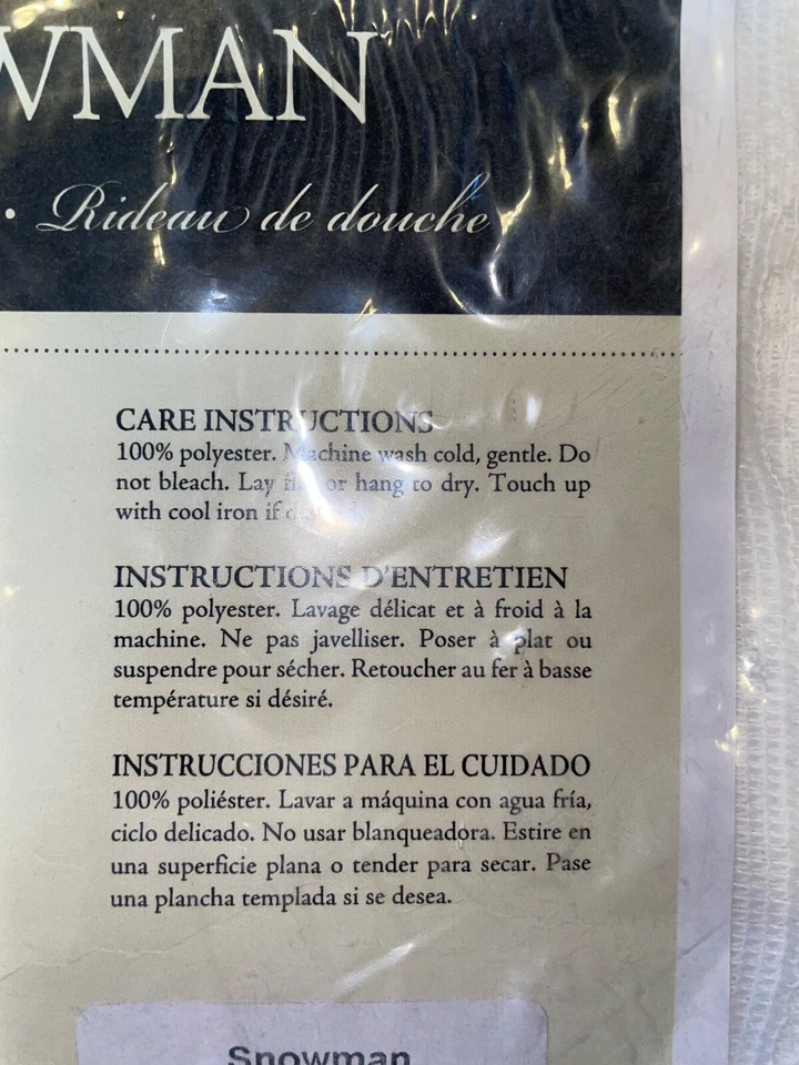 Heritage кружева снеговик занавески для душа (72 «x 72») новый - Изображение 4 из 4