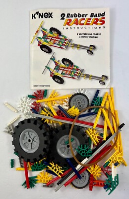 Vintage 1994 K'Nex KNEX 2 Rubber Band Racers (10301) - No Box - Free ...